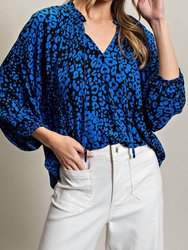 Women'S Leopard Print Blouse