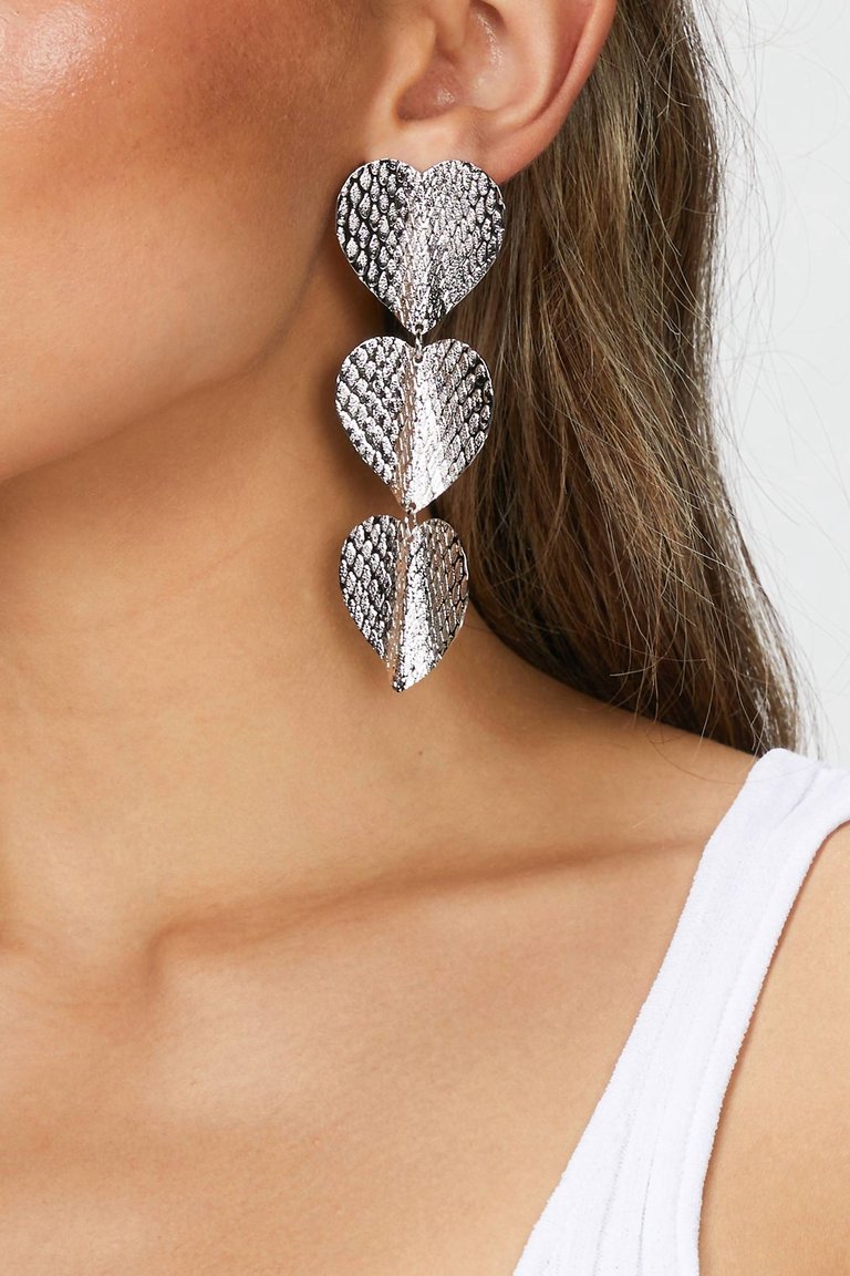 Medium Heathrow Earrings In Silver