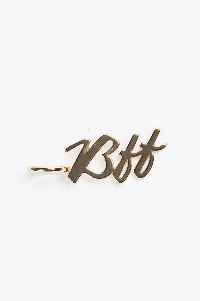 Script Pendant Bff In Gold - Gold