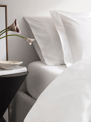 Classic Percale Embroidered Duvet Cover