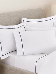 Classic Percale Embroidered Sheet Set