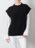 Cashmere Vest With Side Zip Sweater - Caviar (Shimmer)