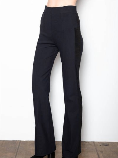 Elaine Kim Tech Stretch Pants With Velvet Stripe product