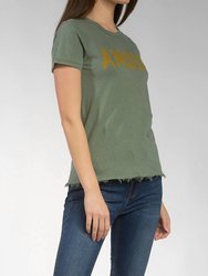Amour Graphic Linen Top