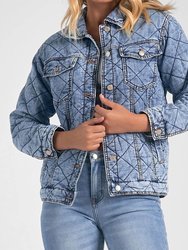 Jean Quilted Jacket - Blue Wash