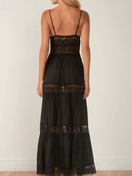 Lace Tiered Maxi Dress