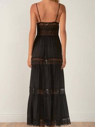 Lace Tiered Maxi Dress