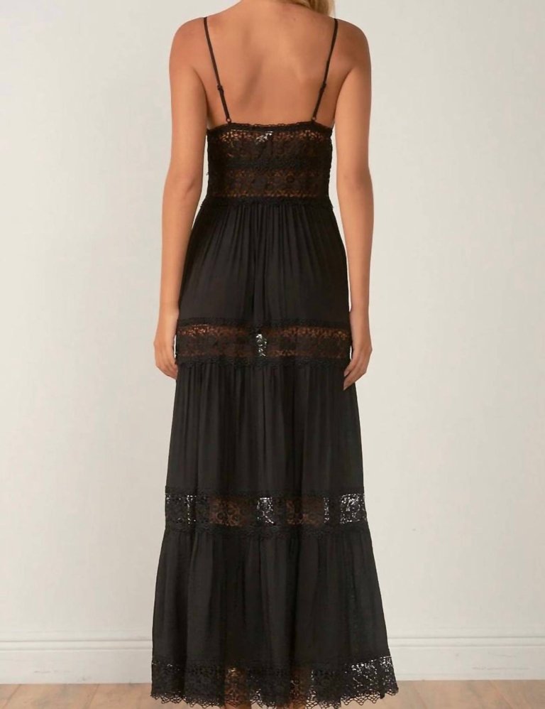 Lace Tiered Maxi Dress