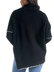 Long Asymmetrical Front Sweater