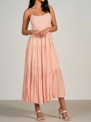 Maxi Dress - Coral Stripe