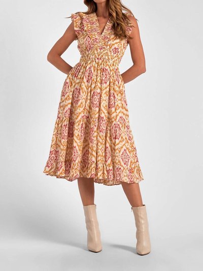 ELAN Midi Sleeveless Ruffle Dress product