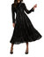Shimmer Stripe Maxi Dress - Black Shimmer Stripe