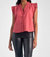 Sleeveless Ruffle Edge Top - Ruby