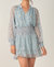 Smock Waist Dress - Blue