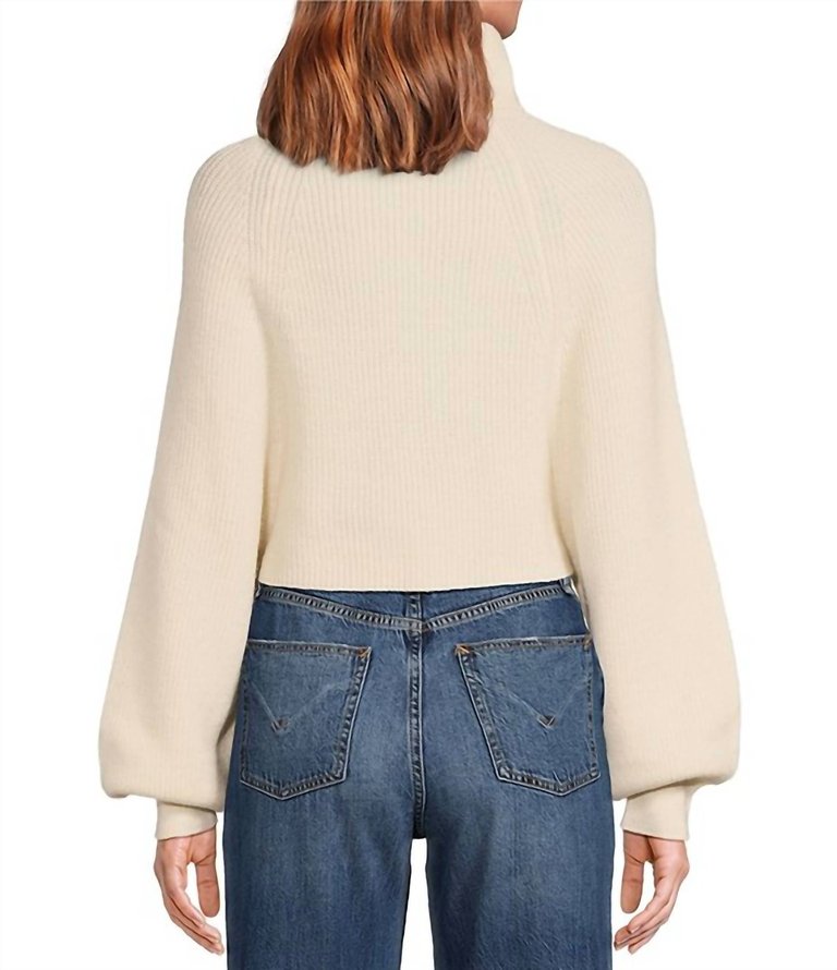 Sweater Cropped Turtleneck Long Sleeve