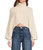 Sweater Cropped Turtleneck Long Sleeve - Unbleached White