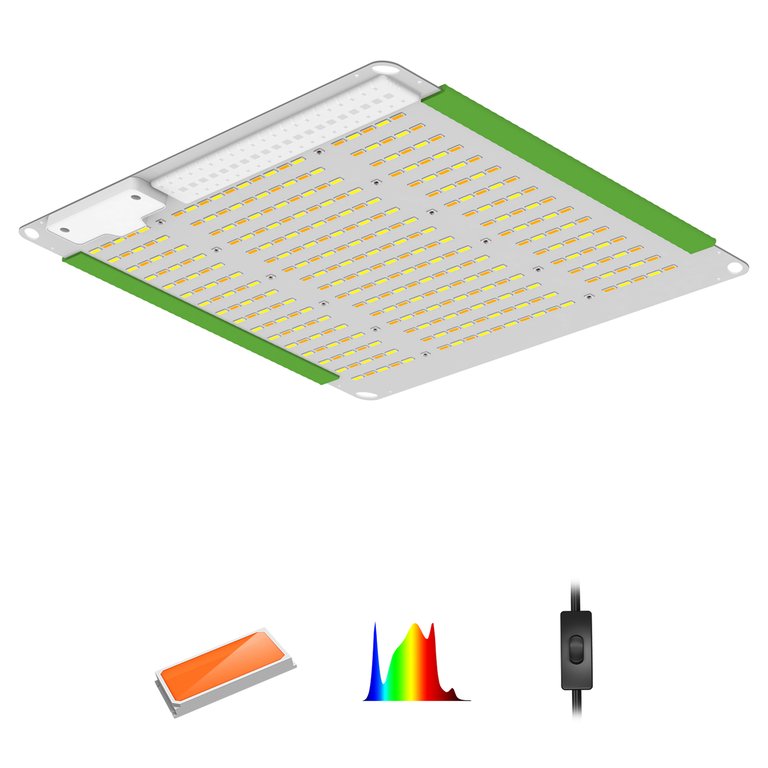 11.8 In. 100-Watt White LED Grow Light, Color Changing Light With Dimmer Function Flexible Mounting Plug In And Bluetooth/Wifi