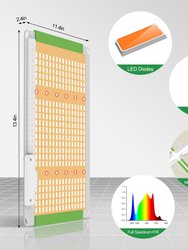 11.8 In. 100-Watt White LED Grow Light, Color Changing Light With Dimmer Function Flexible Mounting Plug In