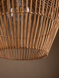 Ailsa 1-Light Brown Pendant Design Pendant Light With Rattan Shade