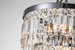Belle Tiered 5-Light Glam Chrome Chandelier With Hand Cut Crystal