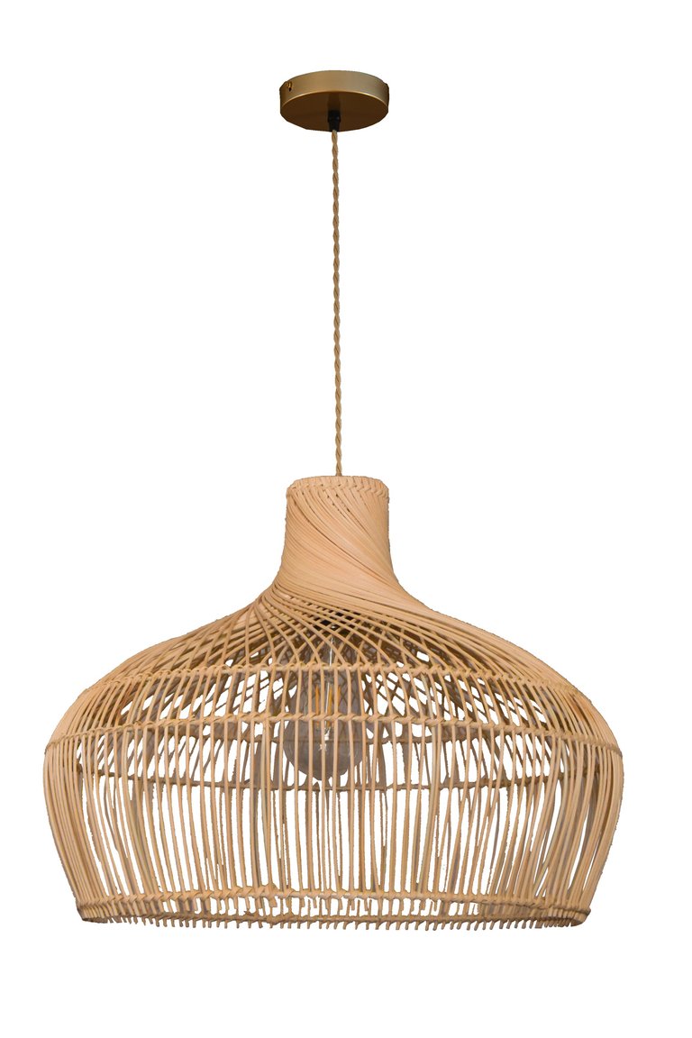 Bohemian Modern Hand-Woven Rattan Pendant Light Hanging Light