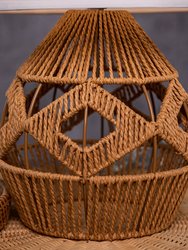 Coastal Rattan Table Lamp Natural