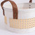 Coastal Storage Basket For Shelves Set Of 3 - White