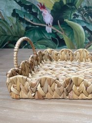 Decorative Woven Water Hyacinth Coastal Severing Tray