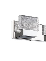 Elektra Modern 3-Light Vanity Wall Sconce LED Stainless Steel Chrome Finish