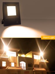 GE 13.6" Hardwired Black Outdoor LED Landscape Flood Lamp With IP68 Warm Light