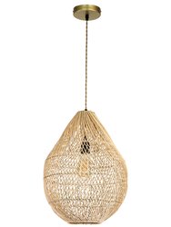 Handmade Rattan Hanging Pendant Light