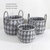 Handwoven Felt Basket Storage With Carry Handles Set Of 3