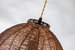 Luna 1-Light Brown Pendant Design Pendant Light With Rattan Shade