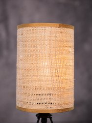 Mini Modern Table Lamp With Rattan Shade