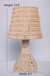 Modern Boho Rattan Table Lamp Woven Bedside Light