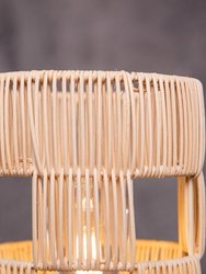 Modern Handcrafted Natural Rattan Table Lamp