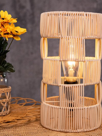 ELE Light & Decor Modern Handcrafted Natural Rattan Table Lamp product