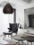 Modern Rattan Wicker Large Black Pendant Light