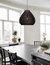 Modern Rattan Wicker Large Black Pendant Light