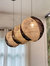 Natural Two-Tone Globe Basket Rattan Pendant Light