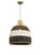 Rattan Black&White Pendant Light