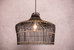 Rattan Boho Black Pendant Light