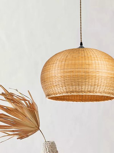 ELE Light & Decor Rattan Dome Shape Pendant Light product