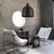 Reely 1-Light Black Pendant Design Pendant Light with Rattan Shade