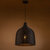 Reely 1-Light Black Pendant Design Pendant Light with Rattan Shade