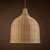 Reely 1-Light Brown Pendant Design Pendant Light With Rattan Shade