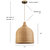 Reely 1-Light Brown Pendant Design Pendant Light With Rattan Shade