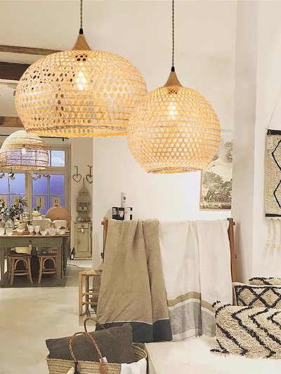 ELE Light & Decor Round Rattan Pendant Light product