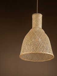 Vitilsav 1-Light Brown Pendant Design Pendant Light With Rattan Shade