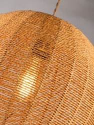 Woven Globe Shape Pendant Light